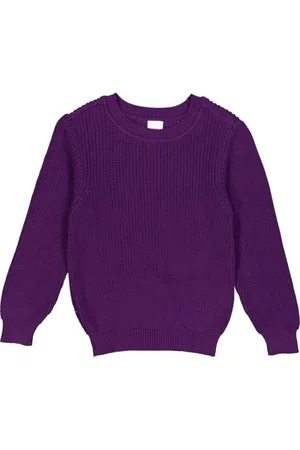 Green Cotton Mädchen Knit Chunky Sweater, , 110 EU