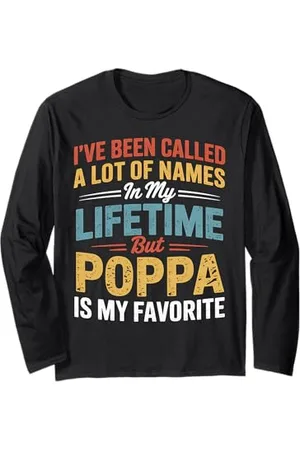 Family 365 Poppa Vatertagsgeschenk von Enkelin Enkel Kinder Langarmshirt