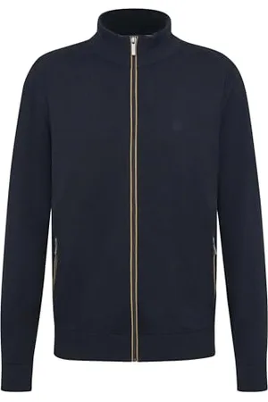 Bugatti Herren Strickjacke Reißverschluss Stehkragen Regular Fit