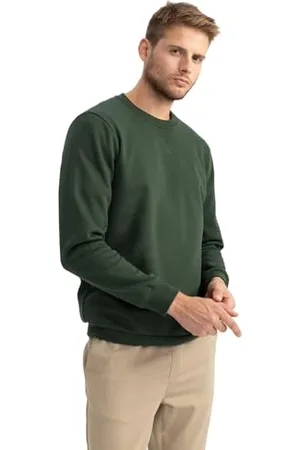 DeFacto Herren Sweatshirts - Bequeme Sweatshirt Herren Pullover Regular Fit