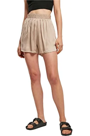 Urban classics Damen TB5007-Ladies Viscose Satin Resort Klassische Shorts, , XS