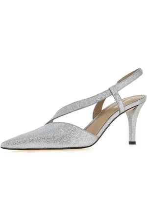 Michael Kors Damen Jaida Heeled Shoes, Silber/schwarz, 40.5 EU