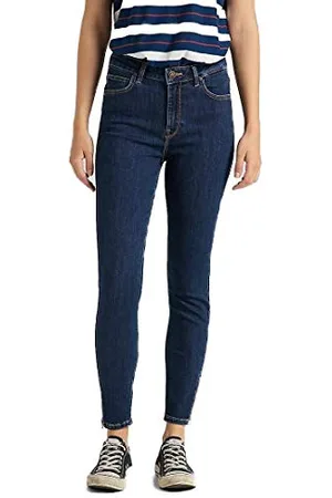 Lee Womens Scarlett HIGH Zip Jeans, , 27/33
