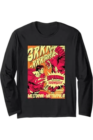 DC Comics Originals Superman Face Off With Doomsday Langarmshirt