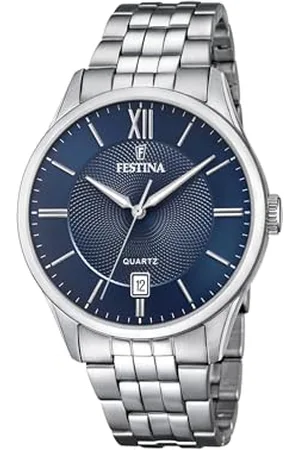 Festina Herren Analog Quarz Uhr mit Edelstahl Armband F20425/2