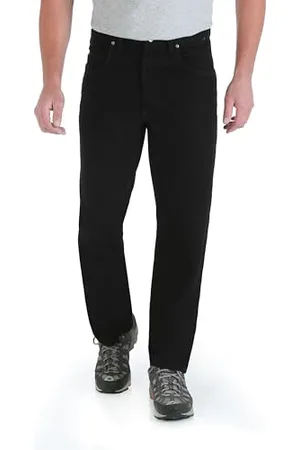 Wrangler Herren Relaxed Fit Jeans, Überfärbtes Schwarz, 28 W/32 L