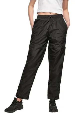 Urban classics Damen Ladies Shiny Crinkle Nylon Zip Pants Trainingshose, , L