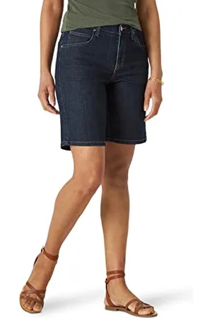 Lee Damen Relaxed Fit Bermuda Shorts, Lagune, 48