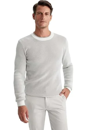 DeFacto Herren Pullover & Strickjacken - Vielseitige Pullover für Herren Standart Fit Crew Neck