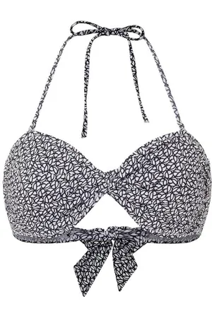 Pepe Jeans Damen P Print Bnd Top Bikini, Schwarz (Schwarz), S
