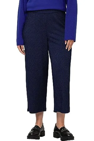Ulla Popken Damen, große Größen, Sweat-Culotte, Struktur