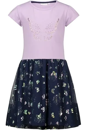 Salt & Pepper BY KIDS PARK Mädchen Girls Jersey Dress Butterfly Kinderkleid, , 140 cm
