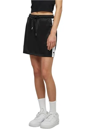 Urban classics Damen Ladies Track Skirt Rock, blk/wht/blk, XS