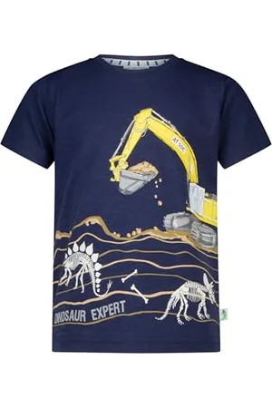 Salt & Pepper BY KIDS PARK Jungen Dinos und Bagger Leuchtprint T-Shirt, , 104/110 cm