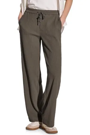 Street one Damen A379077 Wide Leg Hose mit Struktur, , 40W x 32L