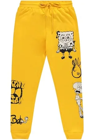 Nickelodeon Herren Spongebob Schwammkopf Jogginghose – Spongebob Herren Fleece Jogger Sweatpants – Spongebob, Patrick, Squidward Sweatpants, , Mittel