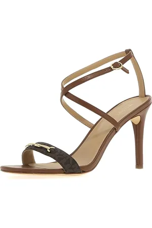 Michael Kors Damen Lena Sandal, Braunes Gepäck, 41 EU