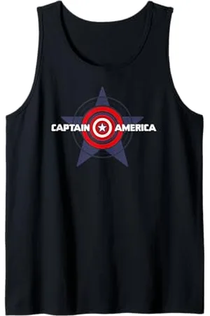 Marvel Captain America Shield Avenger Star Superhero Tank Top