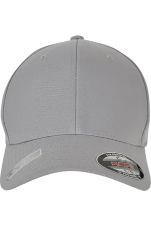 Flexfit Unisex 6277WR- Wooly Combed Waterrepellent Baseballkappe, Grey, L/XL