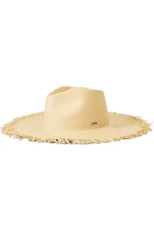 Brixton Damen Jo Straw Frayed Fedora, , L EU