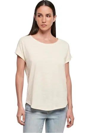 Build Your Brand Damen BY036-Ladies Long Slub Tee T-Shirt, , M
