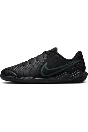 Nike Jr. Tiempo Legend 10 Academy IC Sneaker, Black/Black-Deep Jungle, 33.5 EU