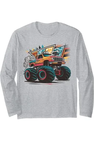 Men , Women Monster Truck for Kids , Boys & Girls Monster Truck für Kleinkinder Jugend & Erwachsene Langarmshirt