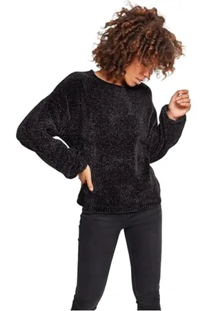 Urban classics Damen TB2354-Ladies Oversize Chenille Sweater Sweatshirt, , X-Small