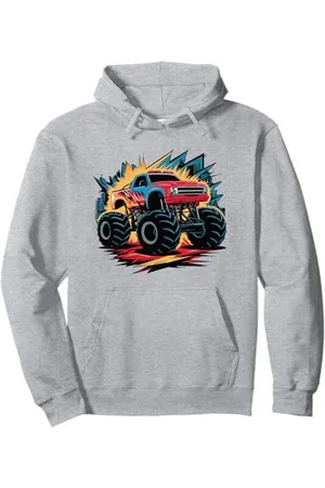 Men , Women Monster Truck for Kids , Boys & Girls Monster Truck für Kleinkinder Jugend & Erwachsene Pullover Hoodie