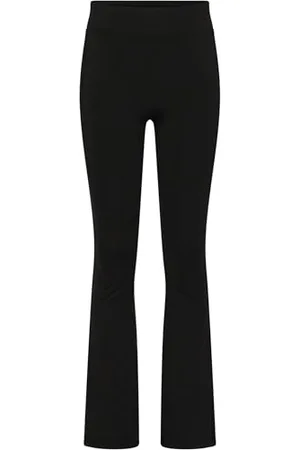 Urban classics Mädchen UCK5020-Girls Recycled High Waist Flared Leggings Hose, Black, 122/128