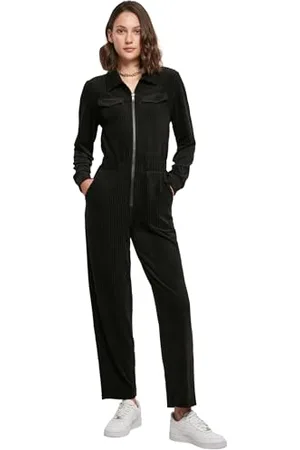 Urban classics Damen Ladies Velvet Rib Boiler Suit Sweatshirt, , M EU