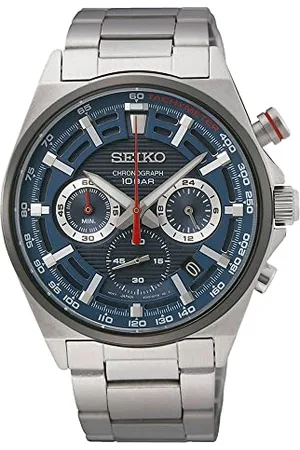 Seiko Herren-Uhr Quarz Edelstahl mit Edelstahlband SSB407P1