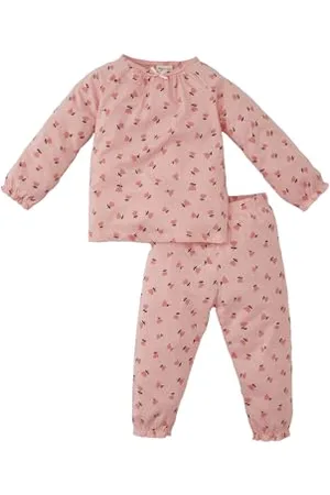DeFacto Schlafanzüge für Baby-Mädchen, Gemütliche Pyjamas für süße Babys, Bequeme Pyjama Baby Mädchen, Kuscheliger Baby Schlafanzug im Pyjama Set Mädchen, ,6-9 Monate