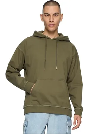 Urban classics Herren Kapuzenpullover Oversized Sweat Hoodie,Grün , L