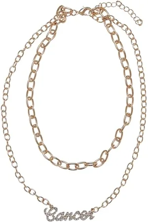 Urban classics Unisex Halskette Diamond Zodiac Golden Necklace, Farbe , Größe one size