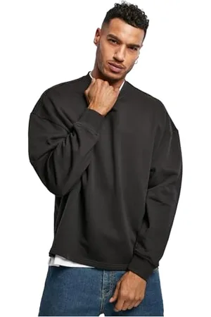 Urban classics Herren TB4408-Organic Oversized Boxy Crew Sweatshirt, Black, M