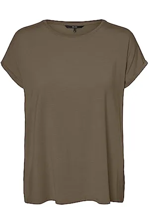 VERO MODA Damen VMAVA PLAIN SS TOP GAJRS NOOS S