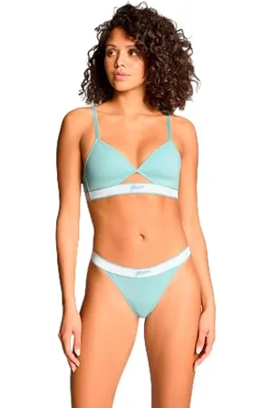 PUMA Damen Peek-a-Boo Triangle Top Sports Bra, , M EU