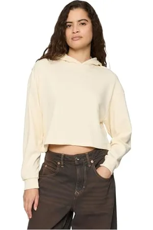 Urban classics Damen TB6854-Ladies Oversized Cropped Light Terry Hoodie Kapuzenpullover, , XXL
