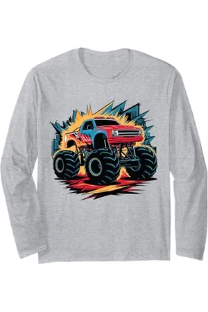Men , Women Monster Truck for Kids , Boys & Girls Monster Truck für Kleinkinder Jugend & Erwachsene Langarmshirt