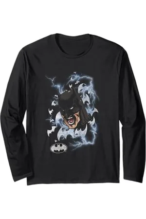DC Comics Originals Batman Shouts Lightning Bats Langarmshirt