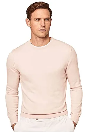Hackett Herren Cotton Cashmere Crew Pullover, , L