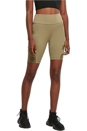 Urban classics Damen Ladies High Waist Tech Mesh Cycle Shorts, , M