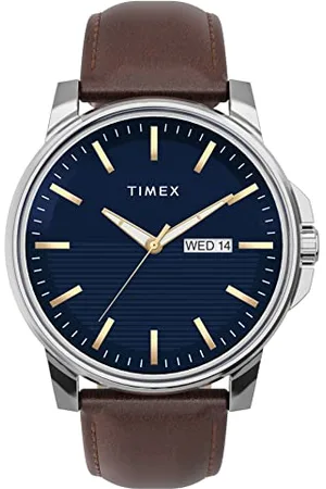 Timex Classic Premium 45mm Herren-Armbanduhr mit Lederband TW2V79200