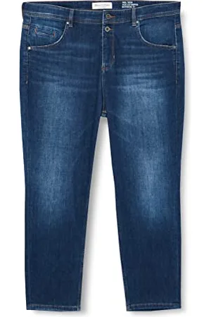 Marc O’ Polo Marc OߴPolo Damen Jeanshose mit Stretch-Anteil Boyfriend Fit, Blau (Cashmere Dark Blue Wash), W25/L32
