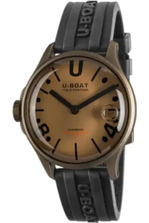 U-BOAT Herren Analog Quarz Uhr mit Edelstahl Armband mid-39919