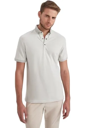 DeFacto Herren T5259az Polo Shirt, Grau, XS EU