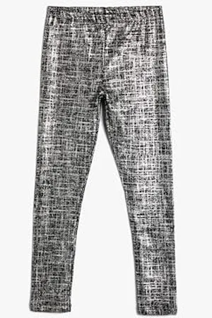 Koton Girls Cotton Leggings Elastic Waistband