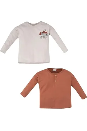 DeFacto Langarmtshirts für Baby Jungen, Longsleeve Kinder, Baby Langarmshirt Bequeme Langarmshirt Baby Jungen, Bekleidung für Jungen