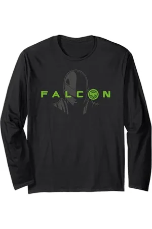 Marvel Falcon Captain America Superhero Langarmshirt